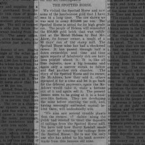 Both Bud & the McAdows owners Helena Semi-Weekly Herald
Helena, Montana · Friday, December 28, 1900