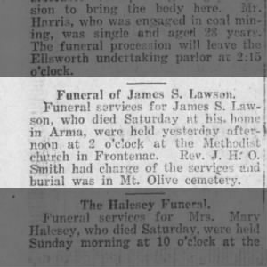 Obituary for James S. Lawsnn
