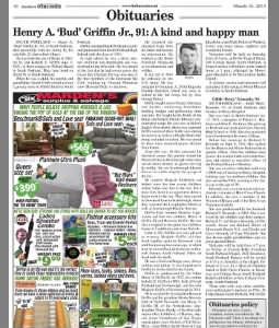 Henry A Griffin Jr obituary 15 Mar 2013 - The Southern Forecaster - South Portland, ME