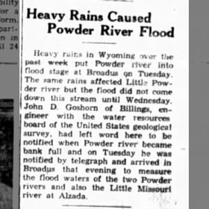 Powder River, 1941 