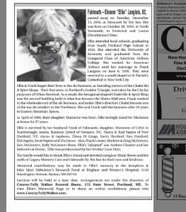 Obituary for Eleanor Langlois