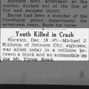 Auto Accident involving Michael Kulheim