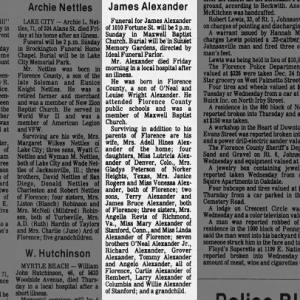 Obituary for James Alexander