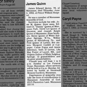 Obituary for James Edward Quinn