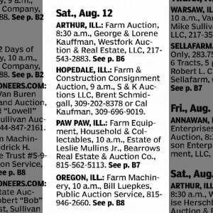 Bill Luepkes Auction 8/12/2023