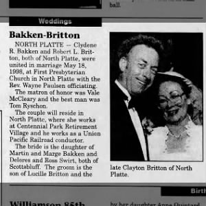 Marriage of Bakken / Britton