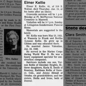 Obituary for Elmer E Kellie