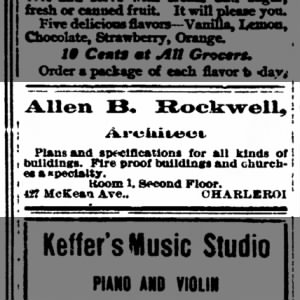 Allen B. Rockwell, architect, 427 McKean Avenue, Charleoi