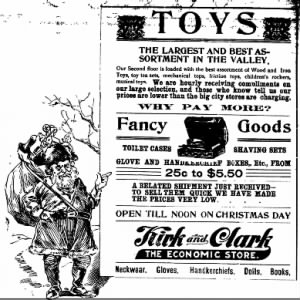 Kirk and Clark 25 Dec 1905