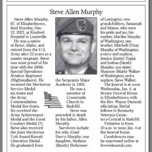 Obituary for Steve Allen Murphy