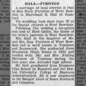 Marriage of Purinton / Hall