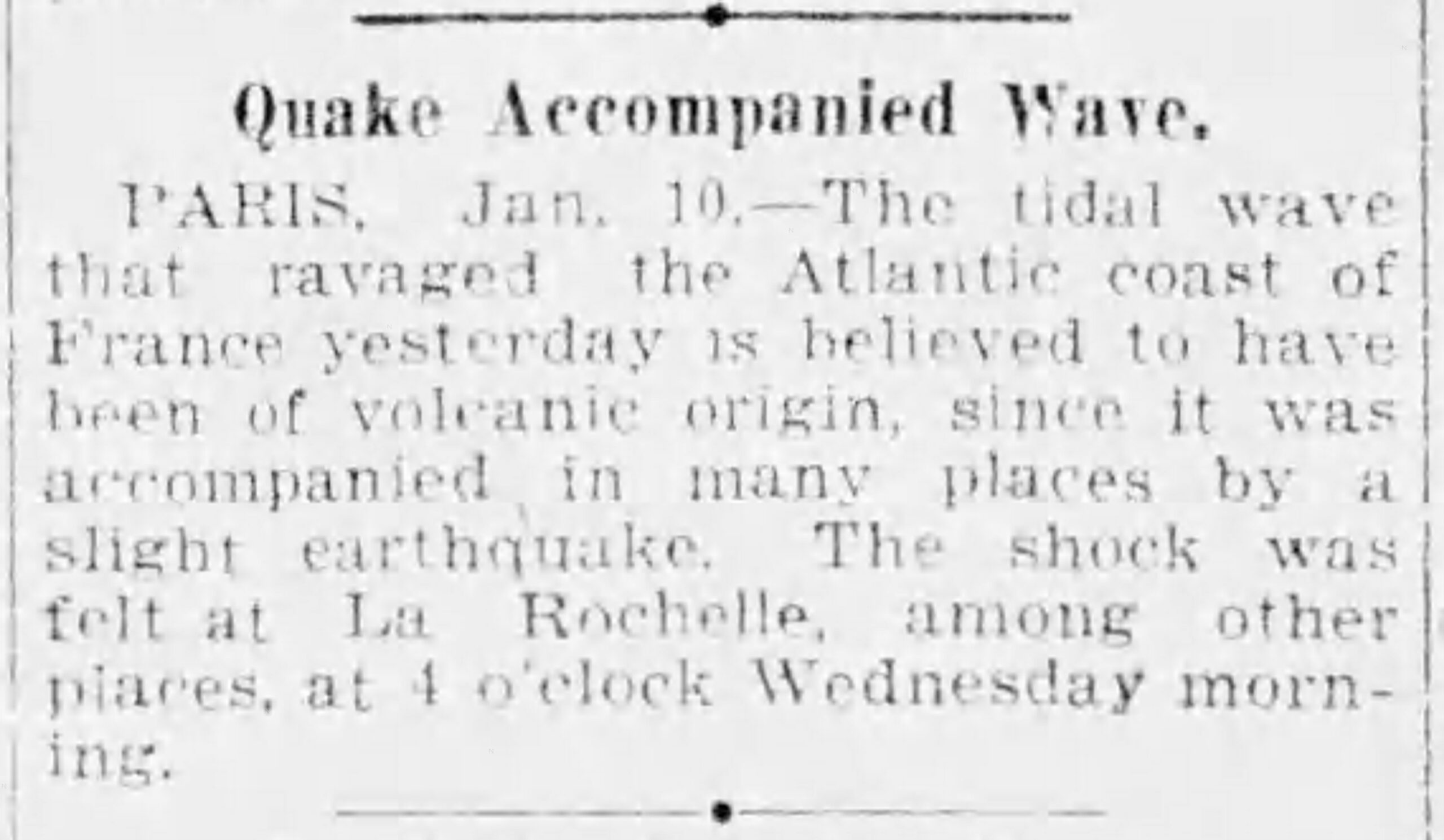 News from January 10, 1924