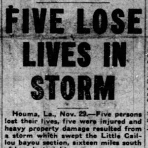 News from November 30, 1923