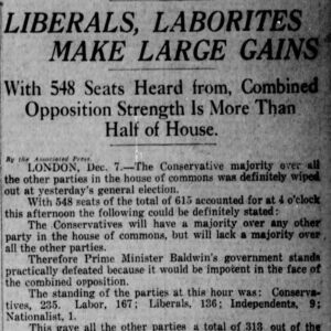 News from December 7, 1923