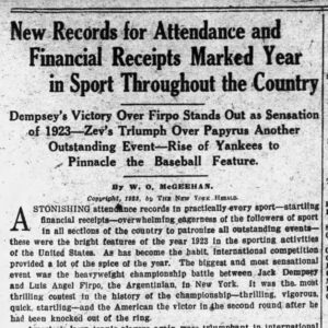 News from December 31, 1923
