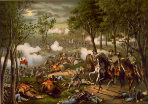 "Battle of Chancellorsville," by Kurz and Allison