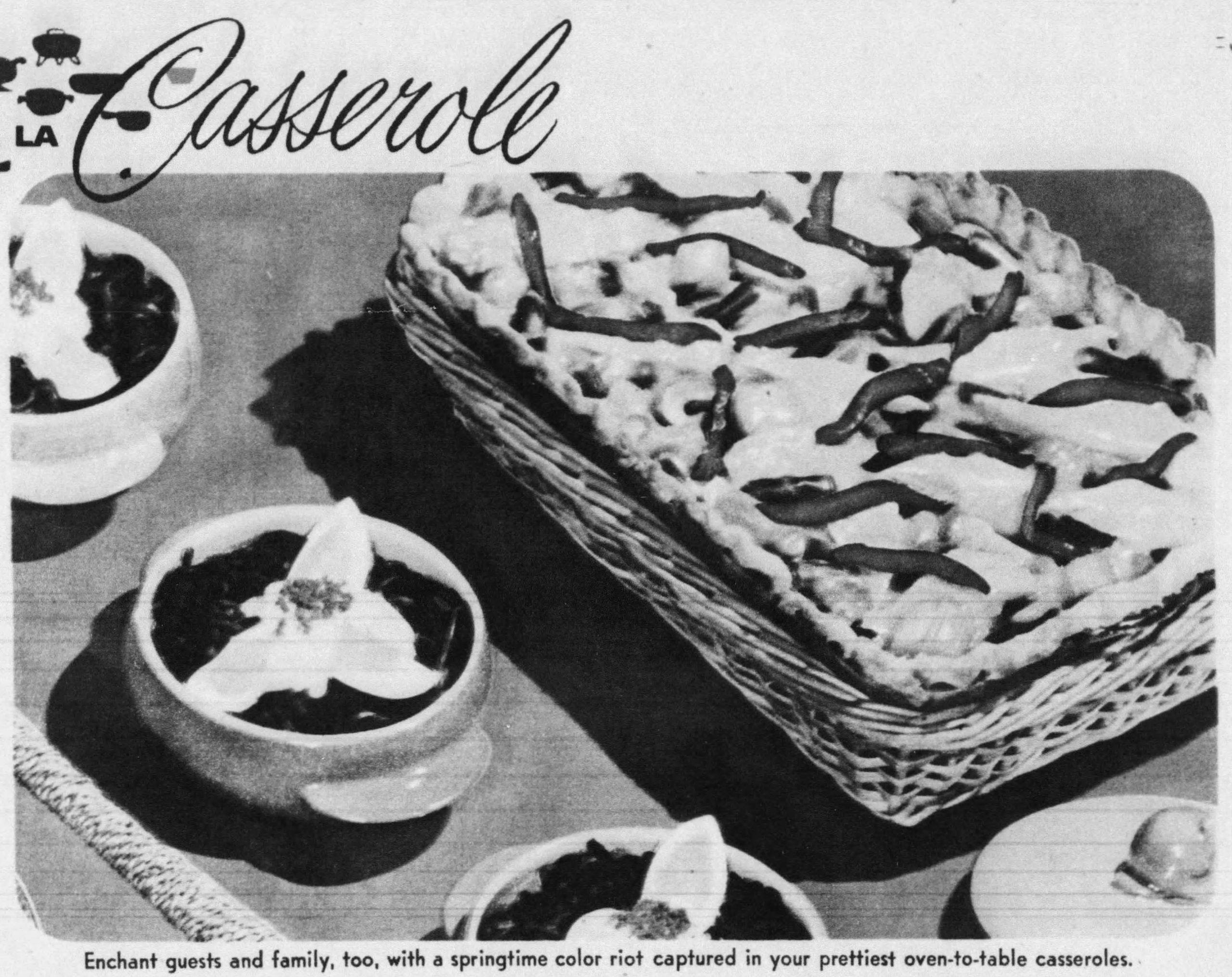 Casserole, 1955 (Press and Sun-Bulletin, via Newspapers.com)