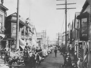 Decoration Day parade held in Nome, Alaska, sometime between 1900 and 1910