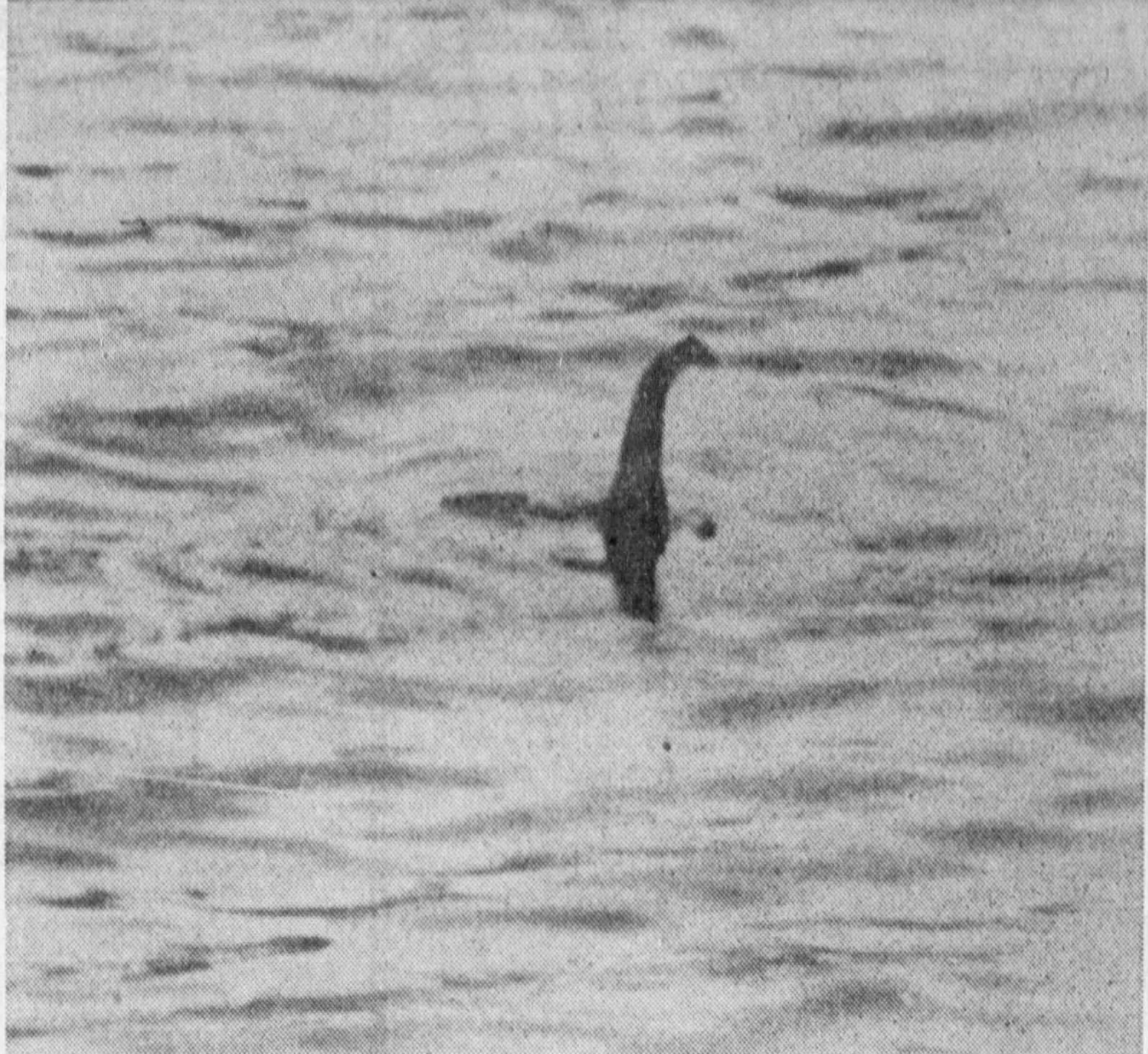 Famous 1934 "Surgeon's Photograph" of the Loch Ness Monster said to be taken by R. Kenneth Wilson