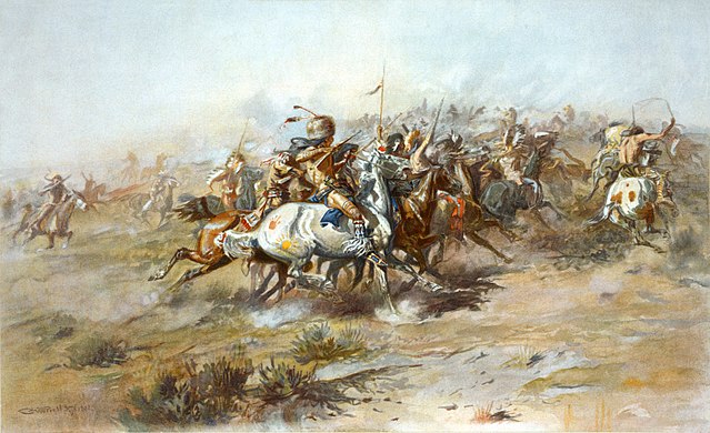 "The Custer Fight," by Charles Marion Russell