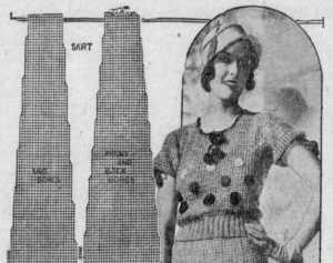 Vintage Crochet Patterns: Pattern for a fishnet dress, 1932 (via Newspapers.com)
