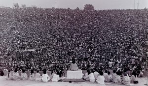 Opening ceremony at Woodstock, 1969